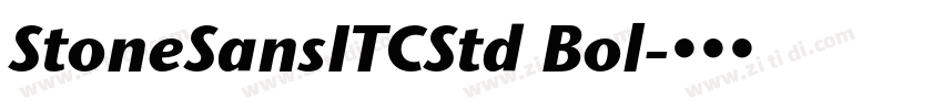 StoneSansITCStd Bol字体转换